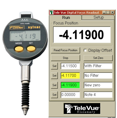 Tele Vue 1 Micron Fine Indicator Kit for 2.4" Focuser (LMF-2405) Software